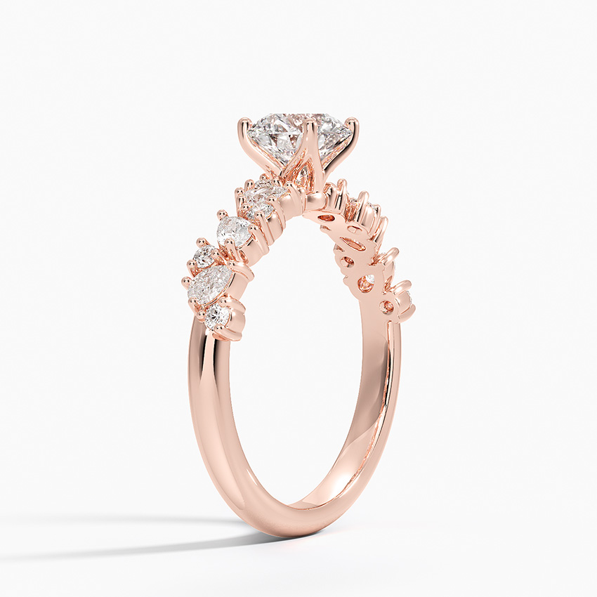 14KR Moissanite Olivetta Diamond Ring, large top view