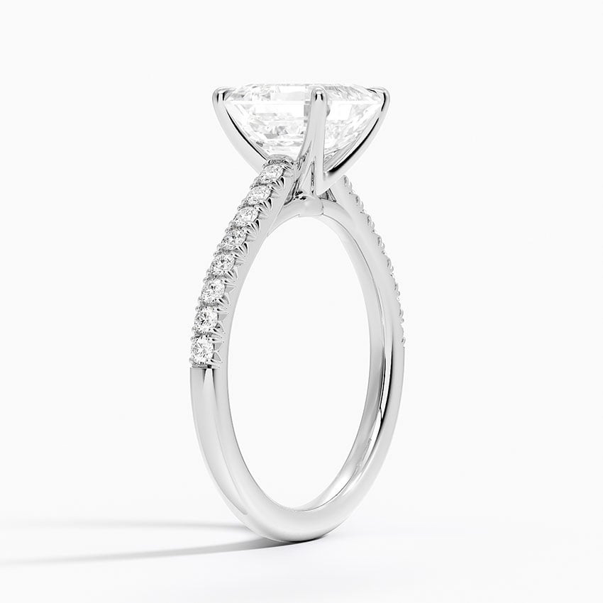 Cathedral Pavé Diamond Ring