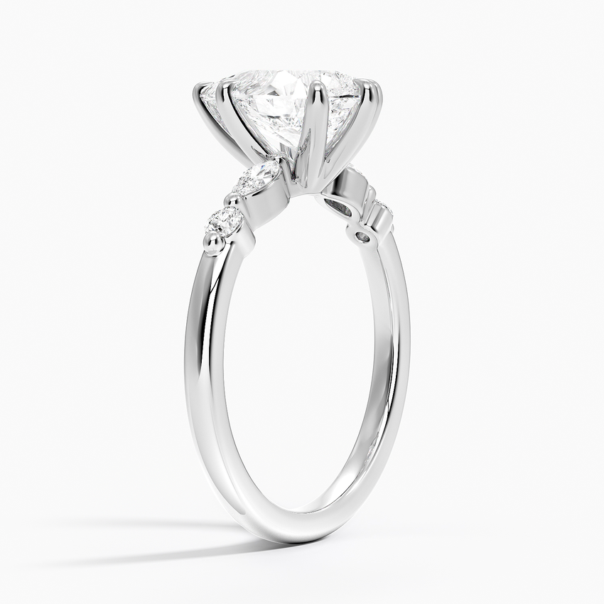 Marquise and Round Diamond Ring