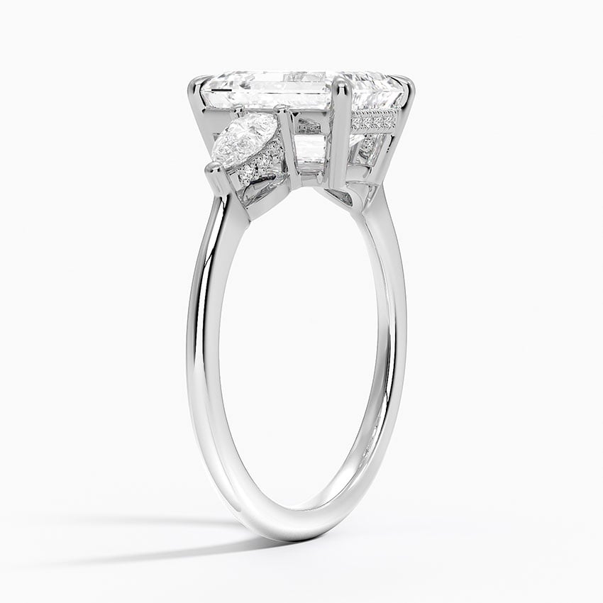 Adorned Opera Three Stone Diamond Ring - Brilliant Earth