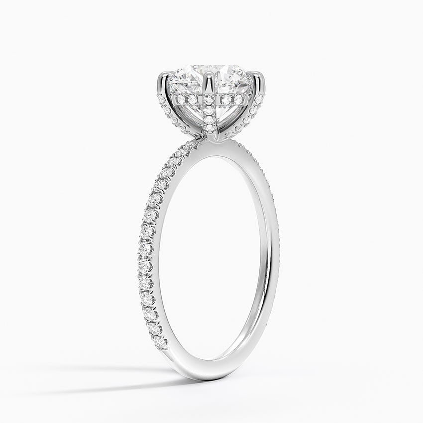 Six Prong Diamond Gallery Ring