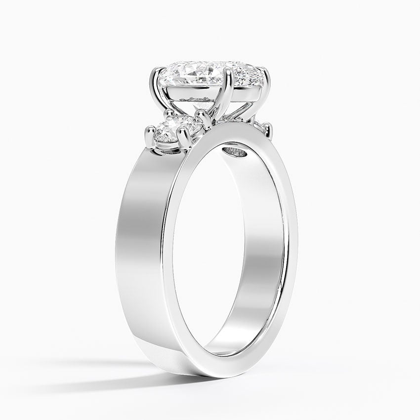 18K White Gold Peyton Three Stone Diamond Ring (1/2 ct. tw.)