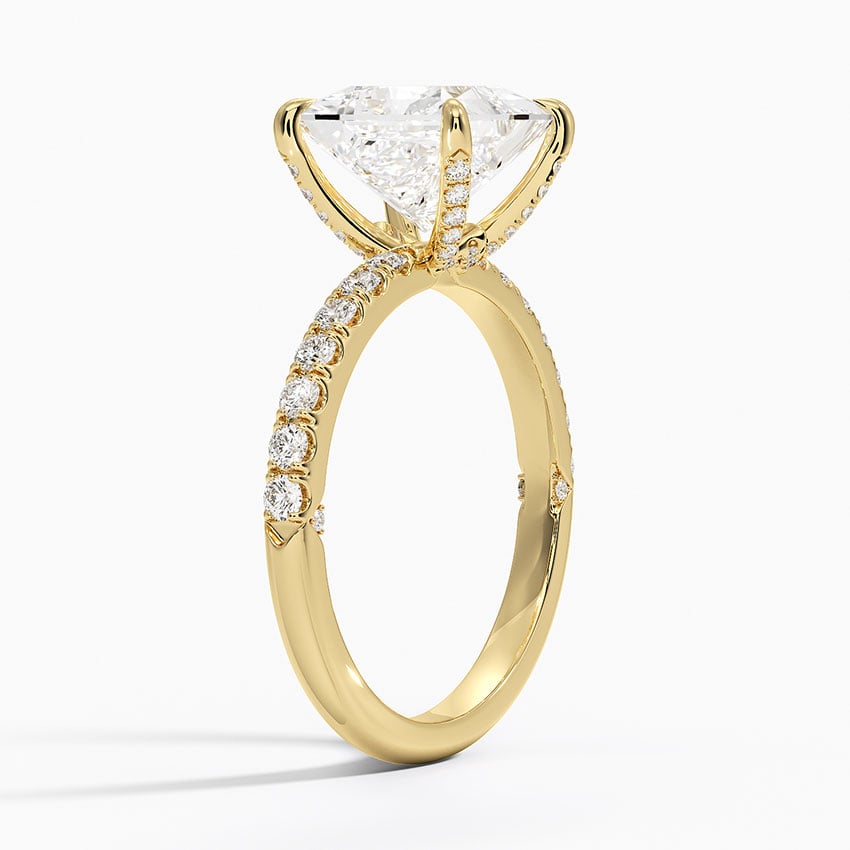 Diamond Accented Inner Impression Ring
