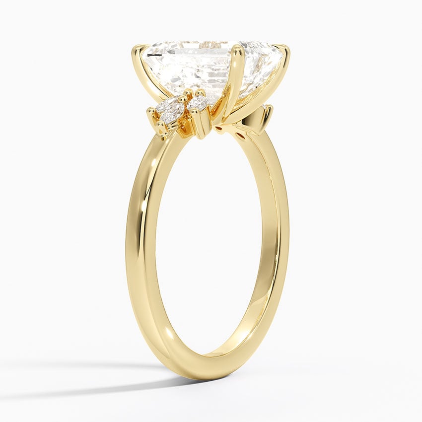 Marquise Cluster Diamond Engagement Ring
