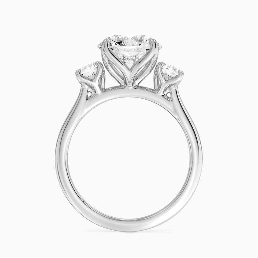 Elodie Perfect Fit Three Stone Diamond Ring (1/2 ct. tw.) in 18K White Gold