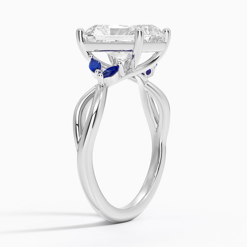 Diamond Ring with Sapphire Accents - Willow