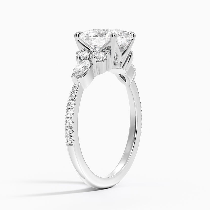 Luxe Marquise and Round Diamond Setting