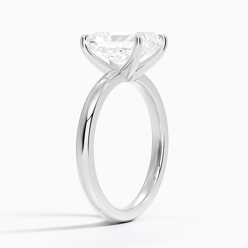 18K White Gold Fairmined 2mm Solitaire Ring