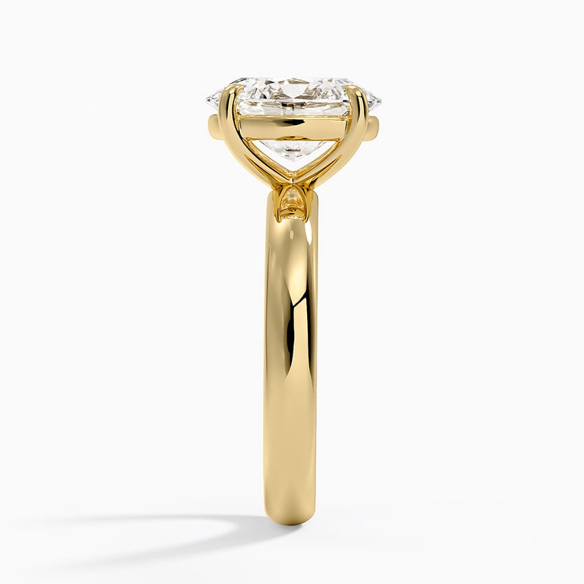 Audrey Perfect Fit 3mm Solitaire Ring in 18K Yellow Gold