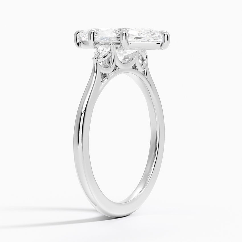 18K White Gold Aria Perfect Fit Three Stone Diamond Ring