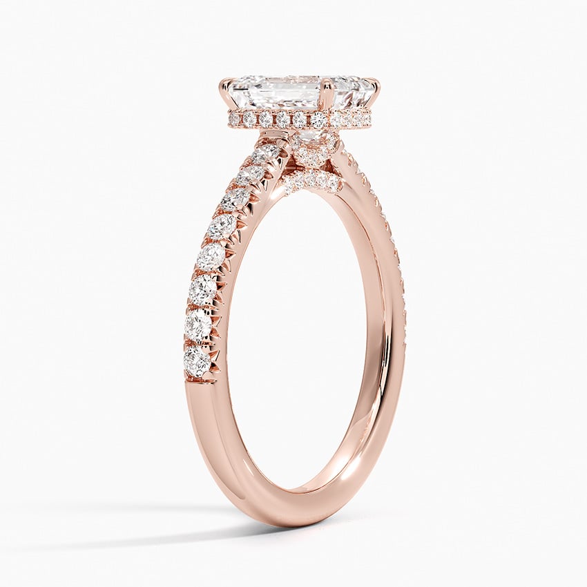 14KR Aquamarine Chantal Diamond Ring, large top view