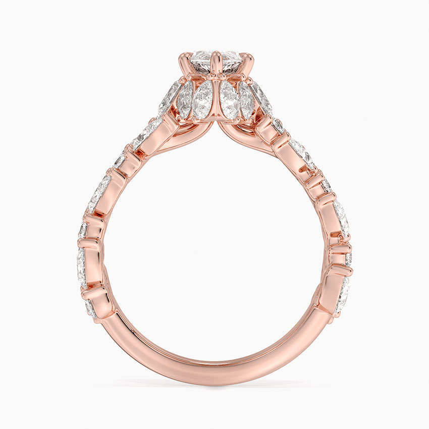 Olivetta Double Row Diamond Ring (2 1/2 ct. tw.) in 14K Rose Gold