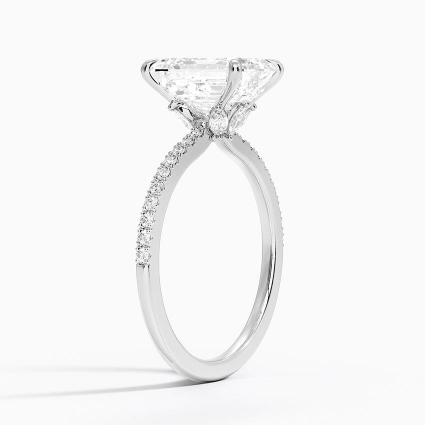 Hidden Flower Halo Diamond Ring