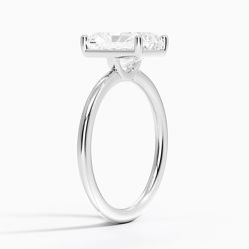 18K White Gold Gwen Perfect Fit Solitaire Ring