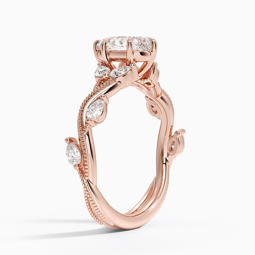 14K Rose Gold Vintage Secret Garden Diamond Ring (3/8 ct. tw.)