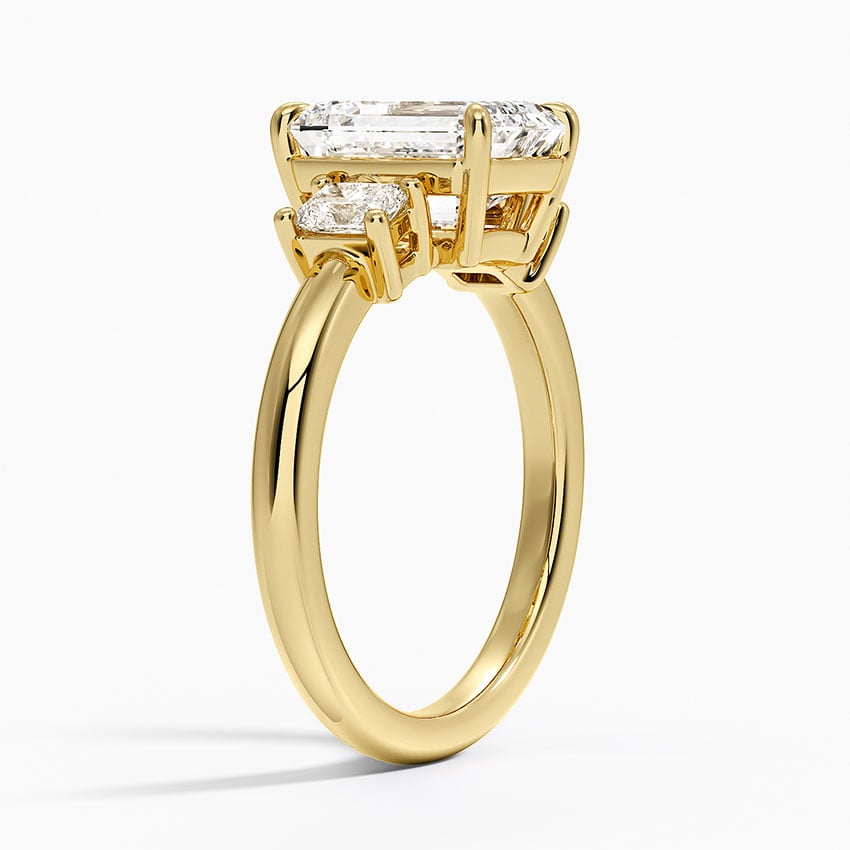 Helena Radiant-Cut Three Stone Diamond Ring (3/8 ct. tw.)