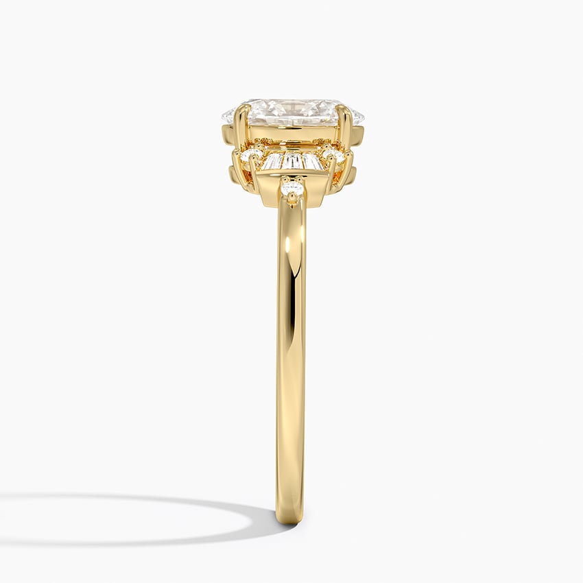 18K Yellow Gold Daphne Art Deco Ring