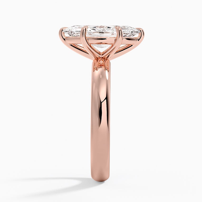 Audrey Perfect Fit 3mm Solitaire Ring in 14K Rose Gold