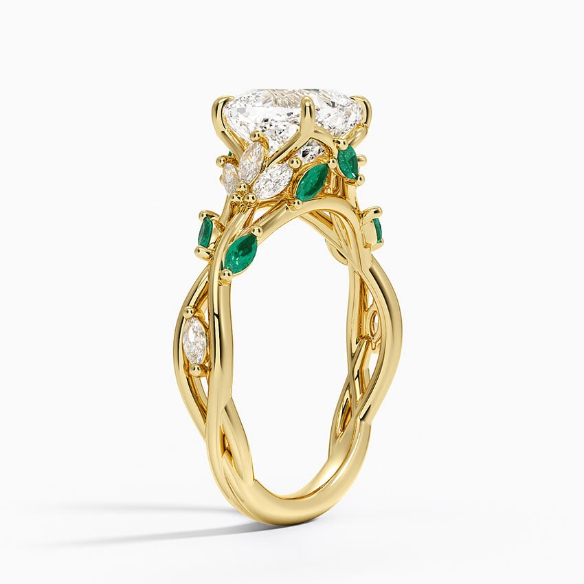 Secret Garden Lab Emerald and Diamond Ring