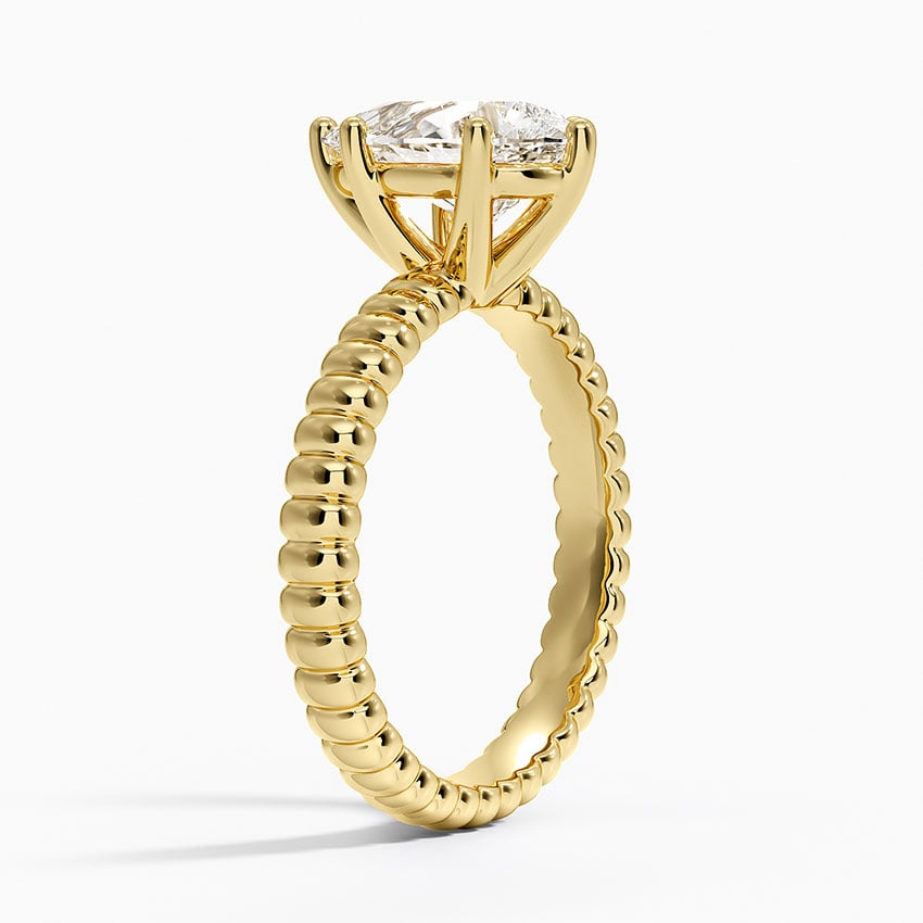 Petra Textured Solitaire Ring