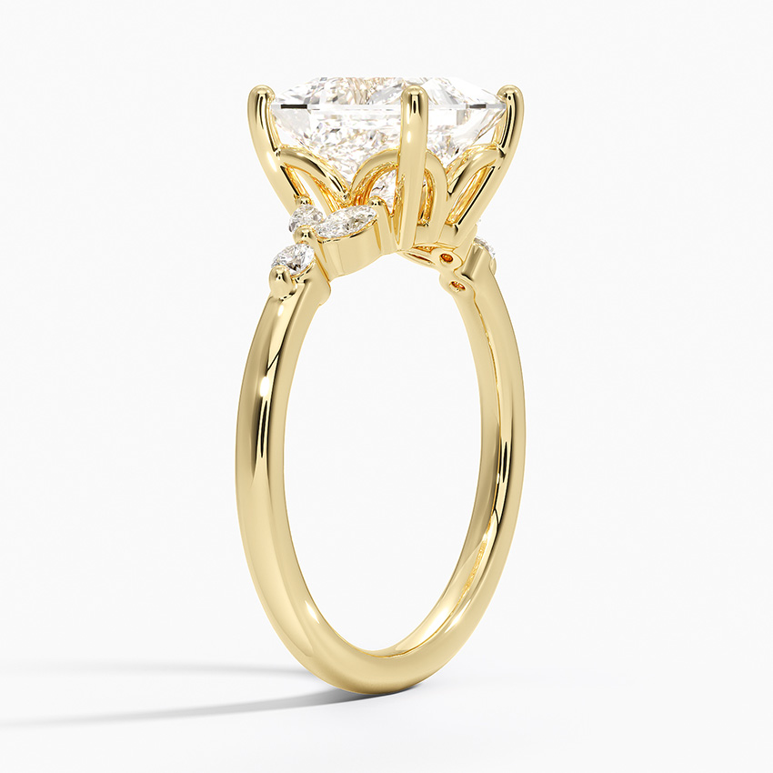 Vintage Floral Engagement Ring