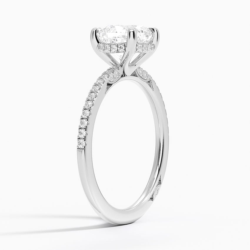 Diamond Accented Gallery Pave Band Setting
