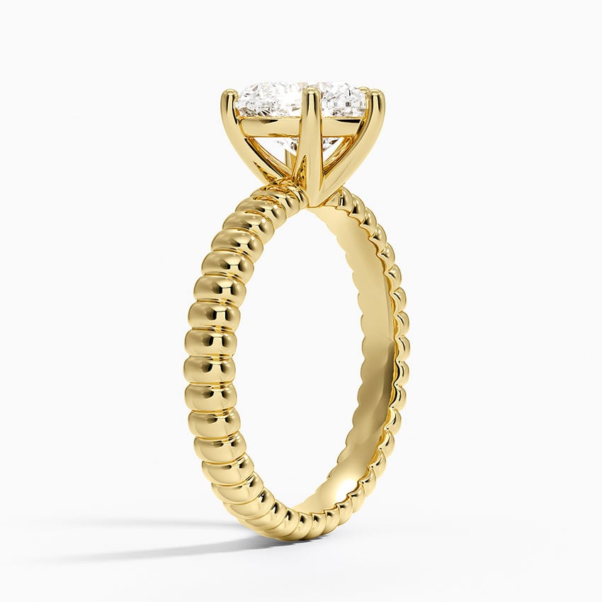 Petra Textured Solitaire Ring