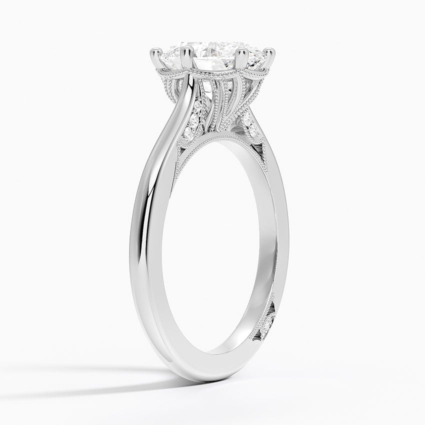 Cathedral Shoulder Bead Prong Diamond Setting