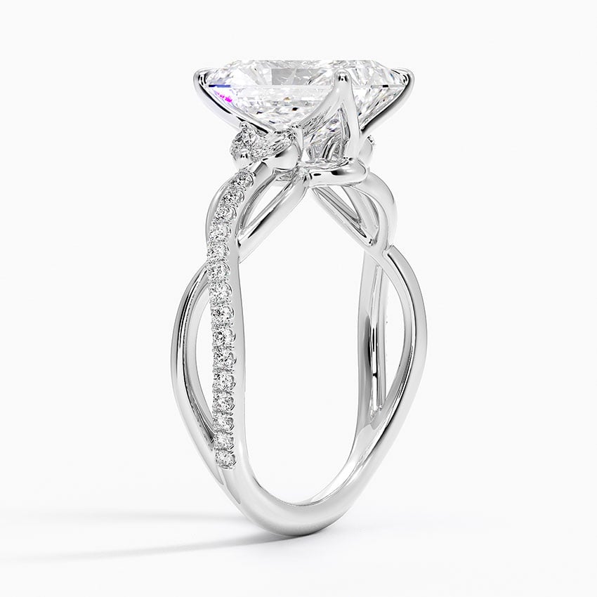 Nature Inspired Twisting Diamond Ring