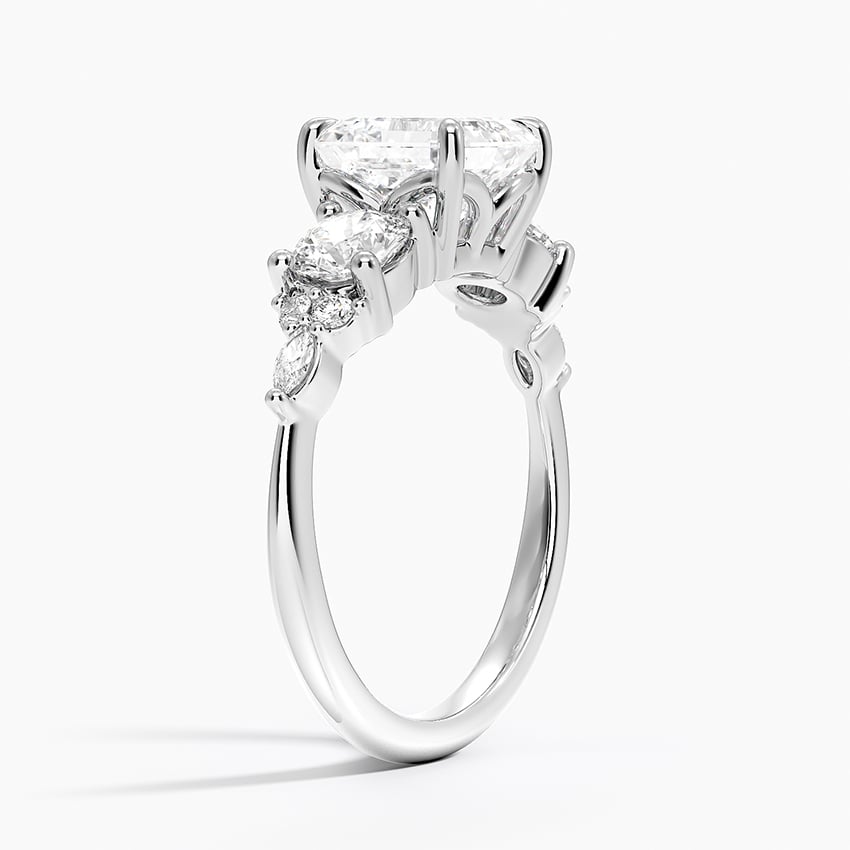 Luxe Nadia Three Stone Diamond Ring