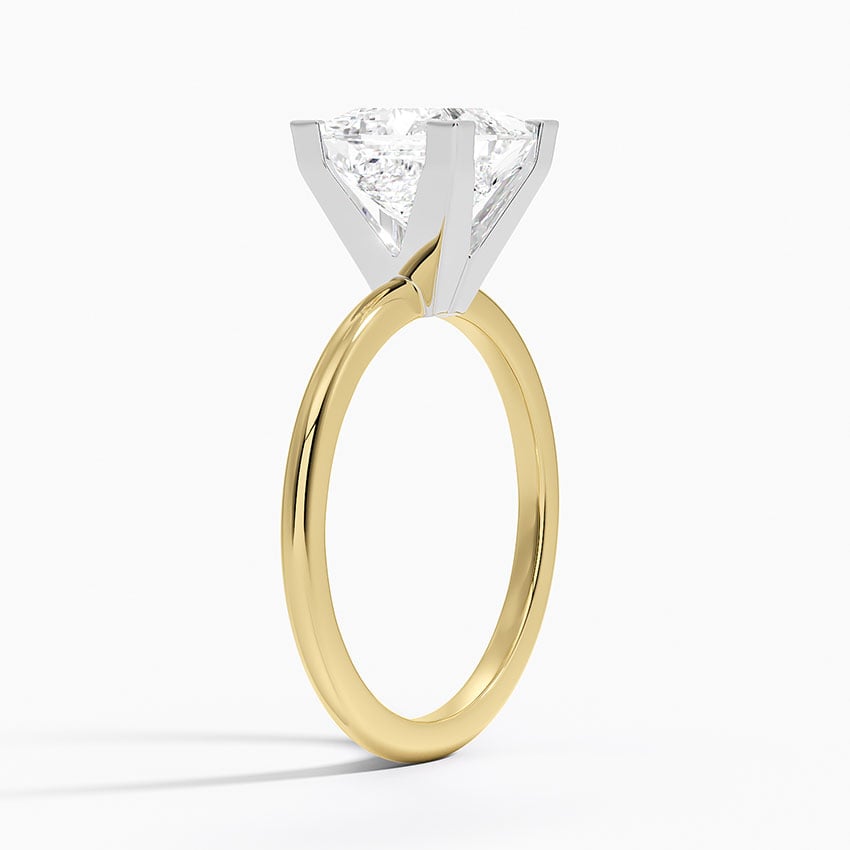 18K Yellow Gold 1.5mm Four-Prong Comfort Fit Ring