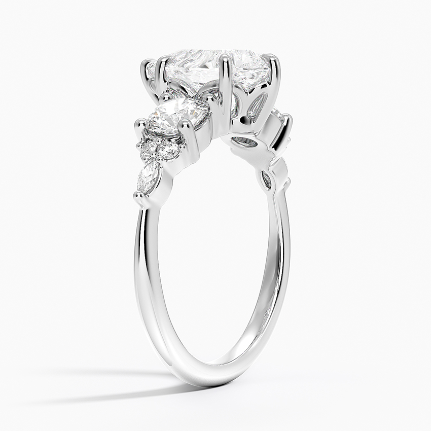 Luxe Nadia Three Stone Diamond Ring