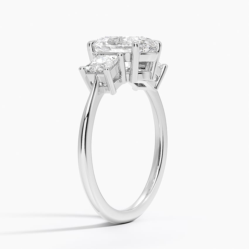 Princess Cut Three Stone Diamond Ring