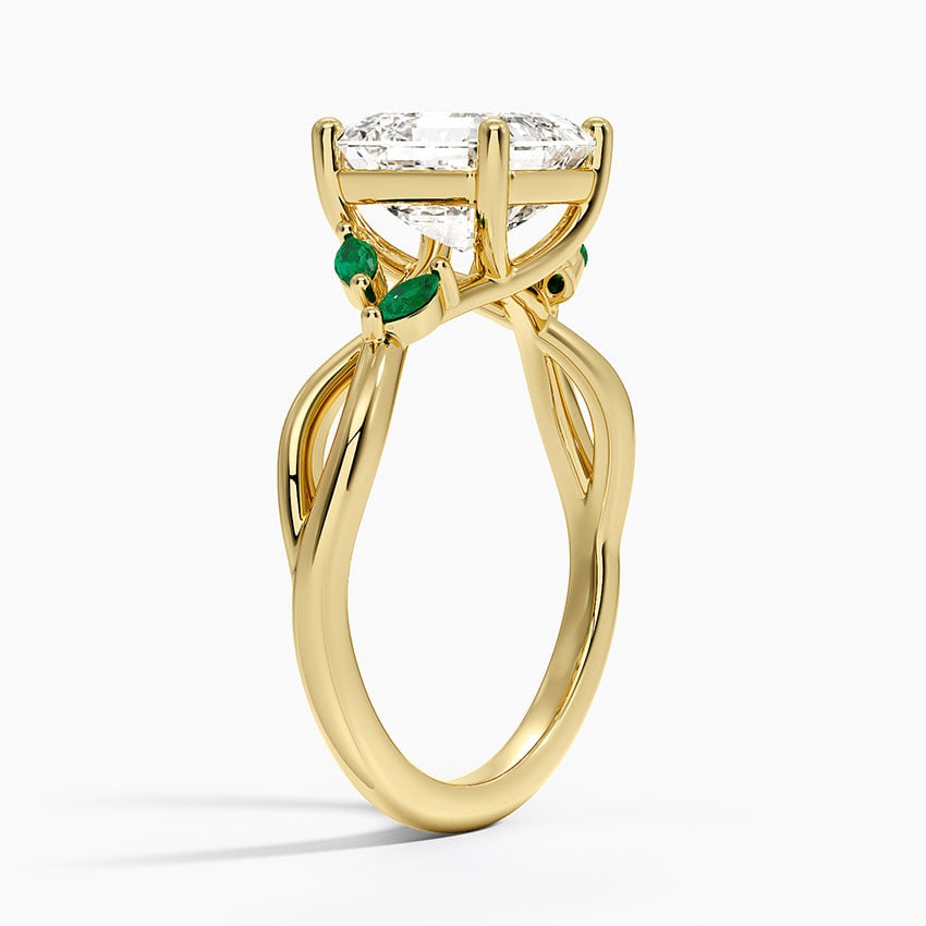 Engagement Ring With Emeralds