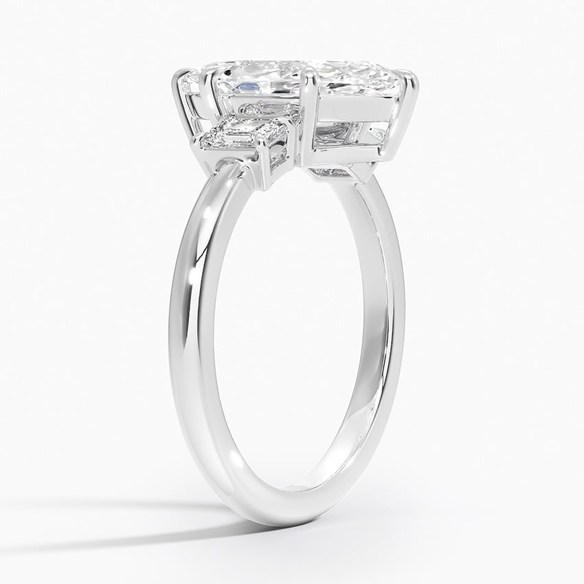 18K White Gold Petite Rhiannon Three Stone Diamond Ring (1/4 ct. tw.)