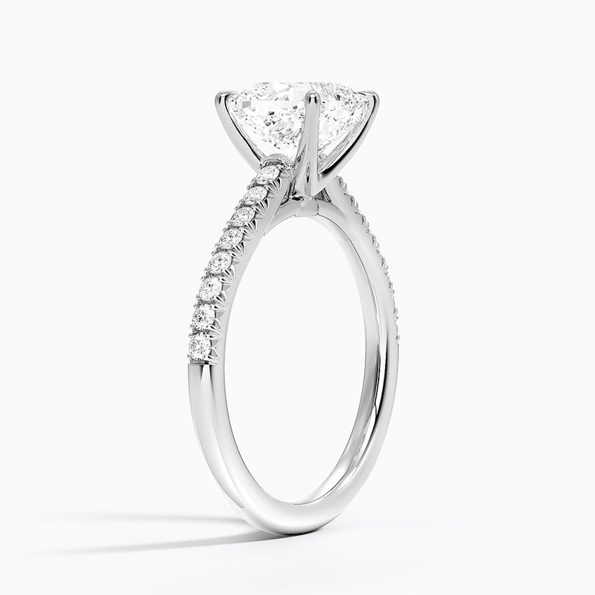 Cathedral Pavé Diamond Ring