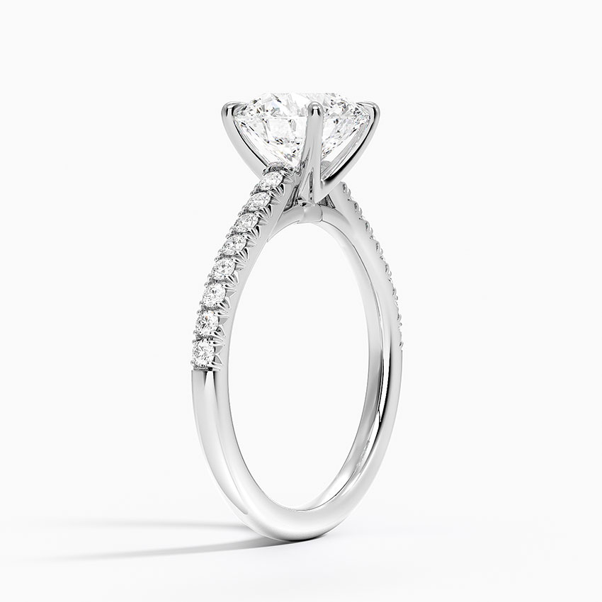 Cathedral Pavé Diamond Ring