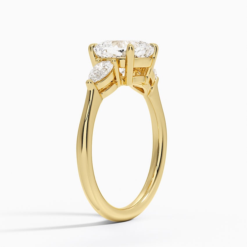 Opera Diamond Three Stone Engagement Ring