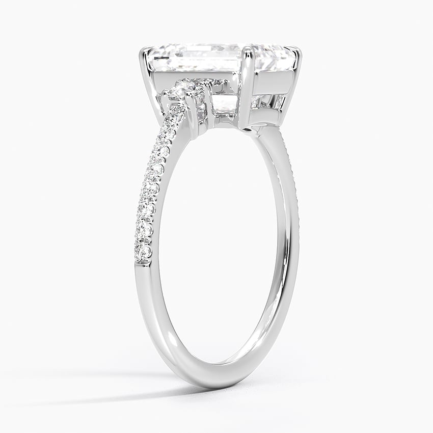 Lyra Three Stone Diamond Ring - Brilliant Earth
