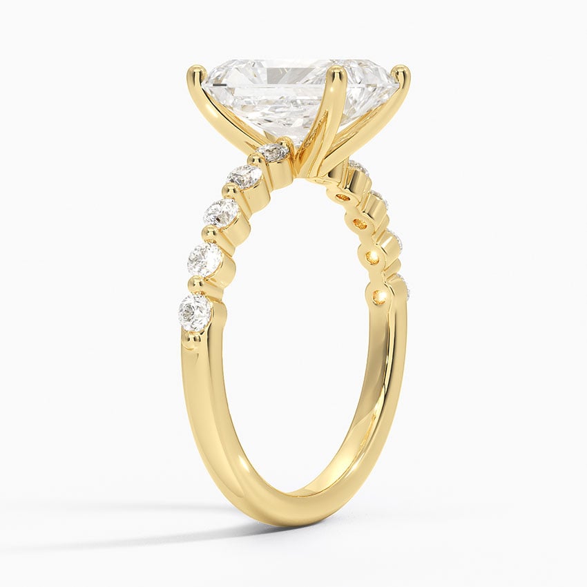 18K Yellow Gold Marseille Half Coverage Diamond Ring (1/4 ct. tw.)