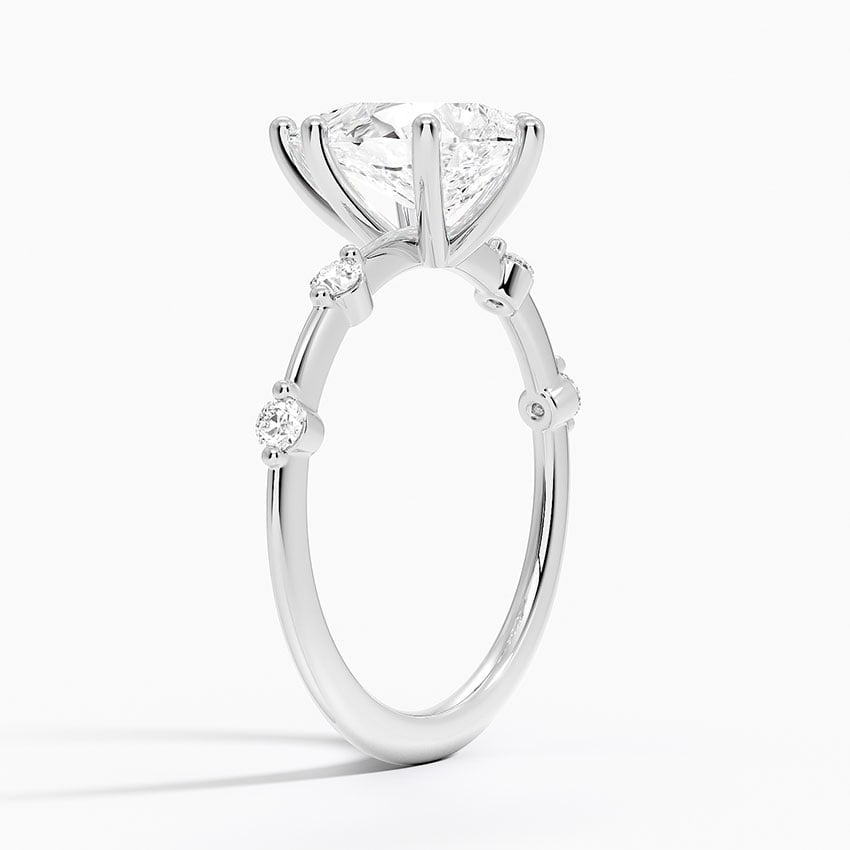18K White Gold Aimee 1.4mm Diamond Ring