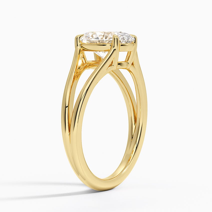 Tressa Split Shank Solitaire Engagement Ring