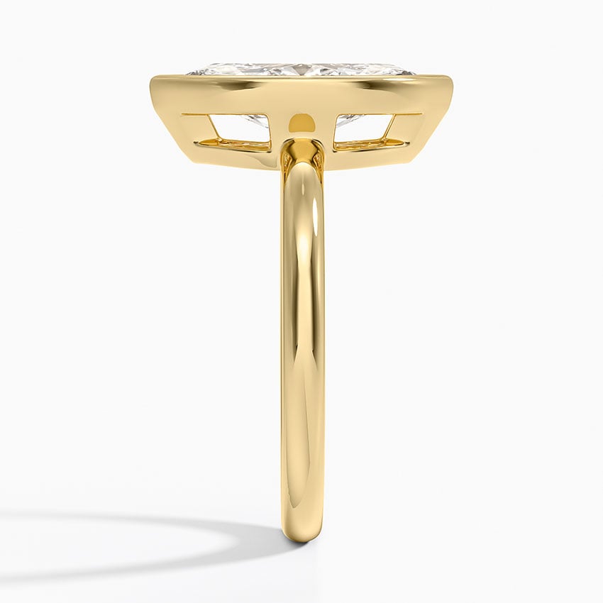 18K Yellow Gold Julietta Bezel Solitaire Ring
