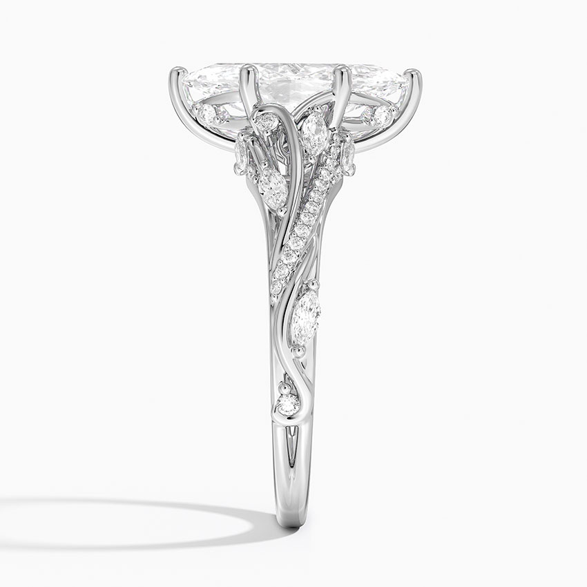 18K White Gold Begonia Vine Diamond Ring (1/2 ct. tw.)