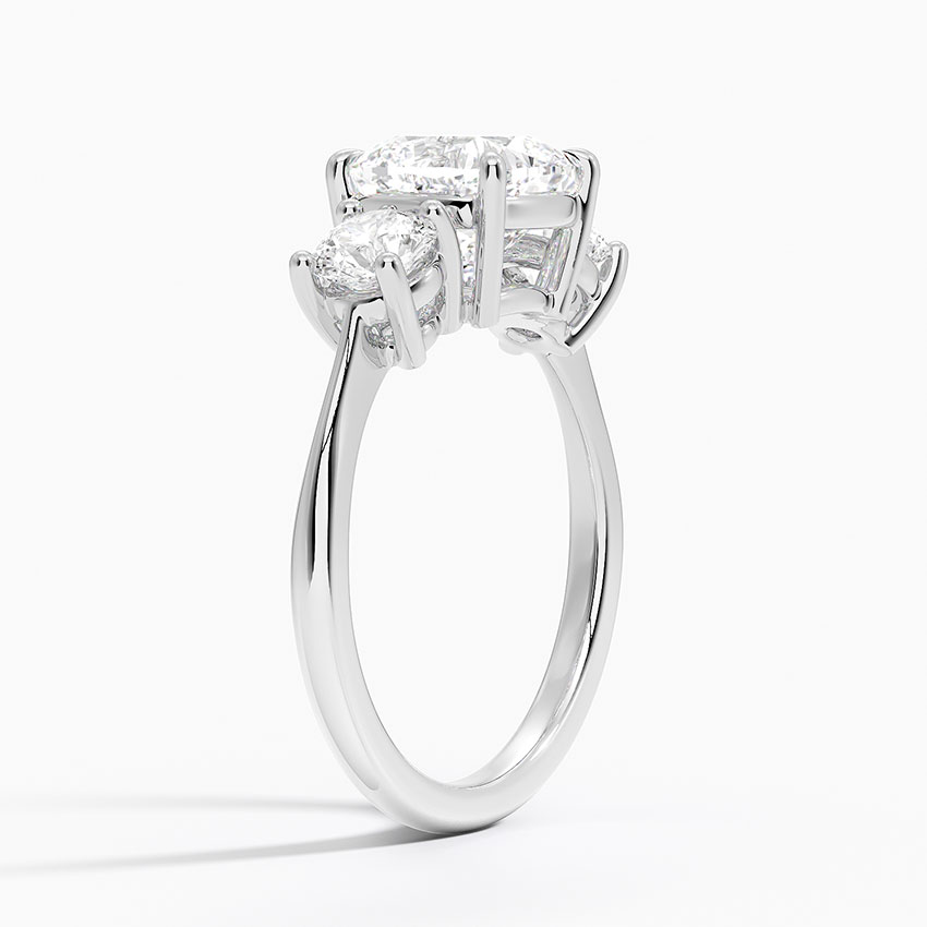 18K White Gold Luxe Selene Three Stone Diamond Ring (2/3 ct. tw.)