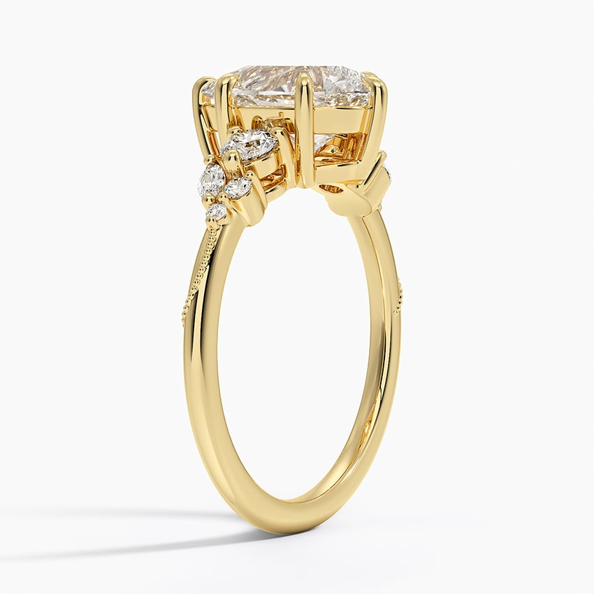 Camellia Three Stone Diamond Ring - Brilliant Earth