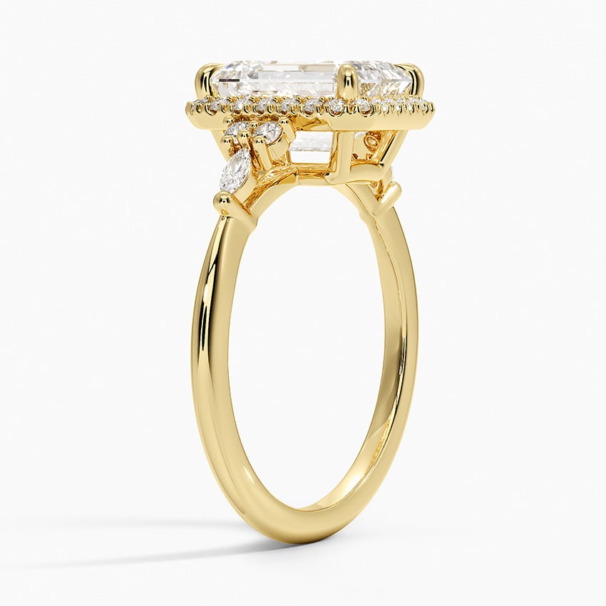 18K Yellow Gold Nadia Halo Diamond Ring (1/4 ct. tw.)