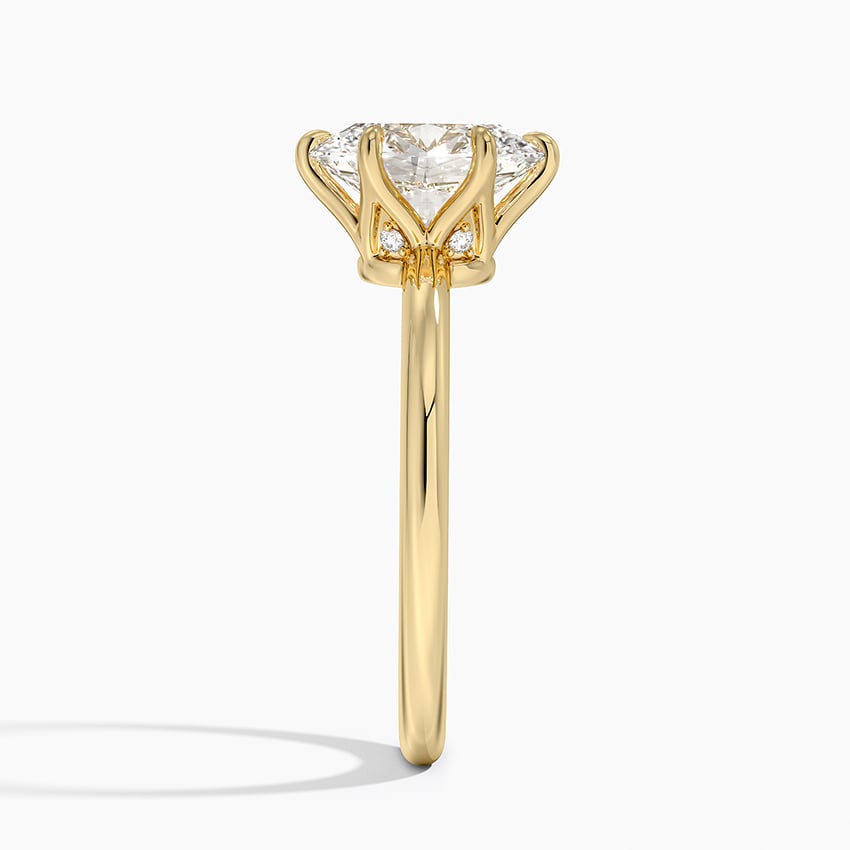 18K Yellow Gold Esme Hidden Halo Diamond Ring
