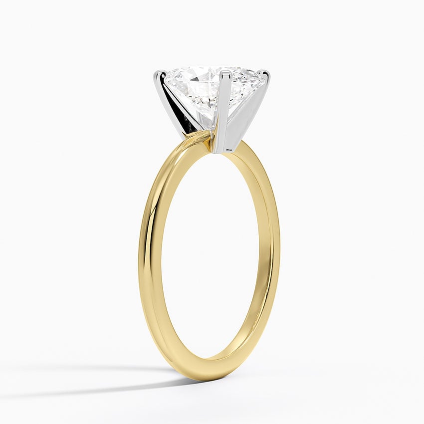 18K Yellow Gold Four-Prong Comfort Fit 1.5mm Ring