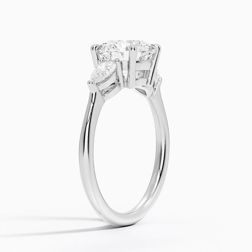 Platinum Opera Three Stone Diamond Ring